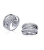 Ancienne Bague En Argent Massif Jonc Alliance Anneaux