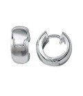 Belle créole boucles d'oreilles argent massif effet miroir