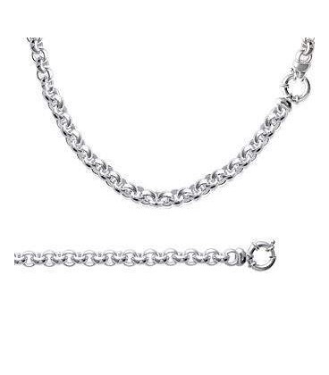 Gros collier argent massif jaseron-1