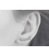 Contours lobes d'oreilles argent massif et zirconium -1