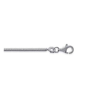 Chaine argent massif maille serpent carré-1