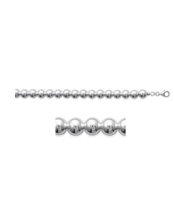 Beau bracelet perles argent massif-1