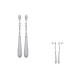 Boucles d'oreilles argent pendant de zirconium -1