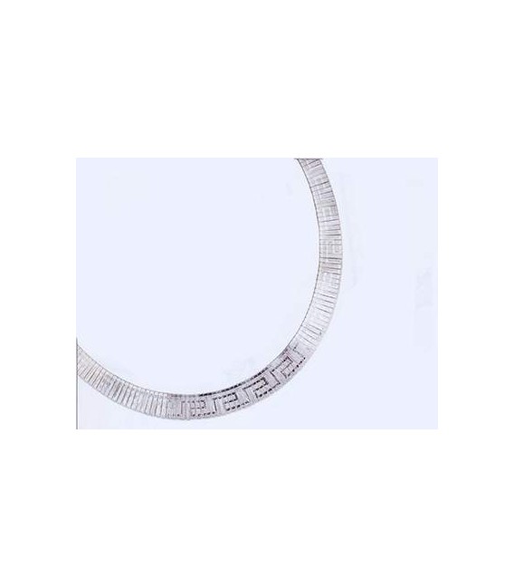 Collier argent massif inspiration Grec -1