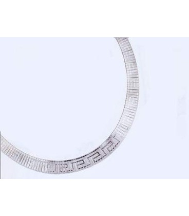 Collier argent massif inspiration Grec -1