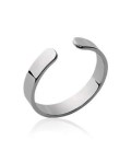 Bague de pouce ouverte argent massif