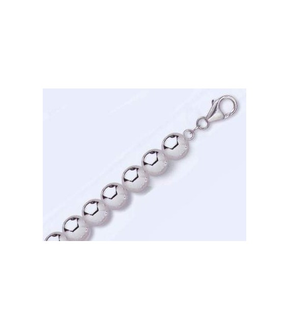 Beau bracelet perles argent massif-2