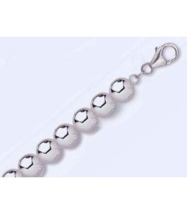 Beau bracelet perles argent massif-2