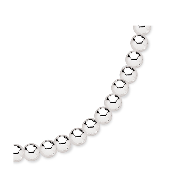 Collier perles d'argent massif en chute-1