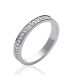 Belle bague argent massif alliance de zirconium en tour complet-1