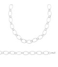 Beau collier argent massif maille 