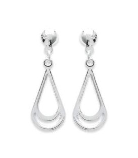 Boucles d'oreilles pendant argent massif