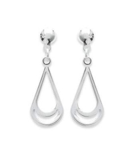 Boucles d'oreilles pendant argent massif 