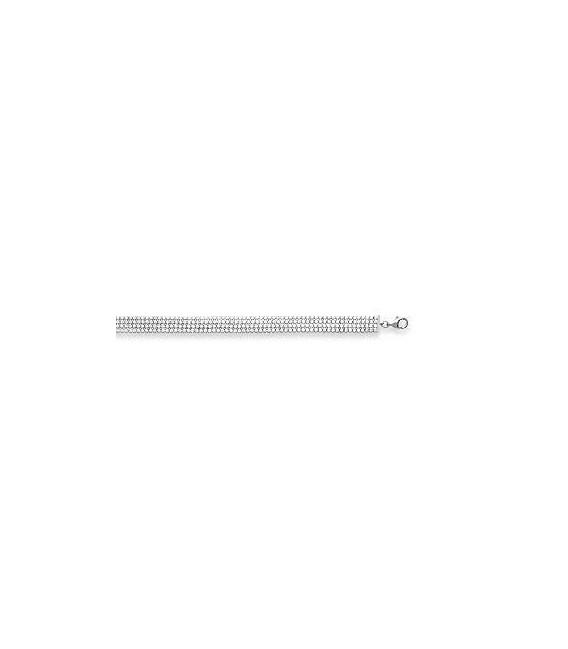 Bracelet argent rivière quatre rangées de petits oxydes de zirconium-1