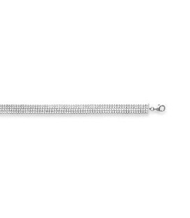 Bracelet argent rivière quatre rangées de petits oxydes de zirconium-1