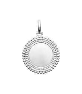 Pendentif solaire argent massif centre pierre de lune