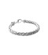 Bracelet argent massif maille palmier -1