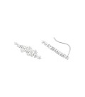 Contours lobes d'oreilles argent massif zirconium