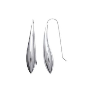 Boucles d'oreilles goutte argent massif dormeuse crochet